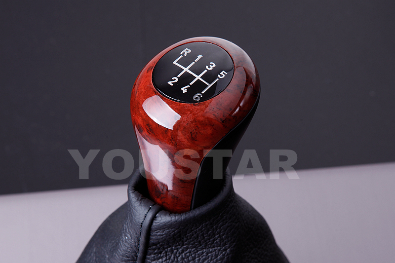 US STOCK Old School BURL WOOD Look Elegant Manual Gear Knob for BMW 5 Speed
