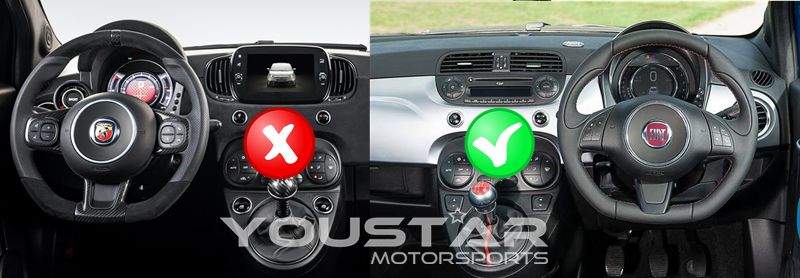 2 Anillos Decorativos Efecto Carbono Para Salidas De Ventilación De Fiat 500 Abarth | Kill All Chrome | Acabado Brillante