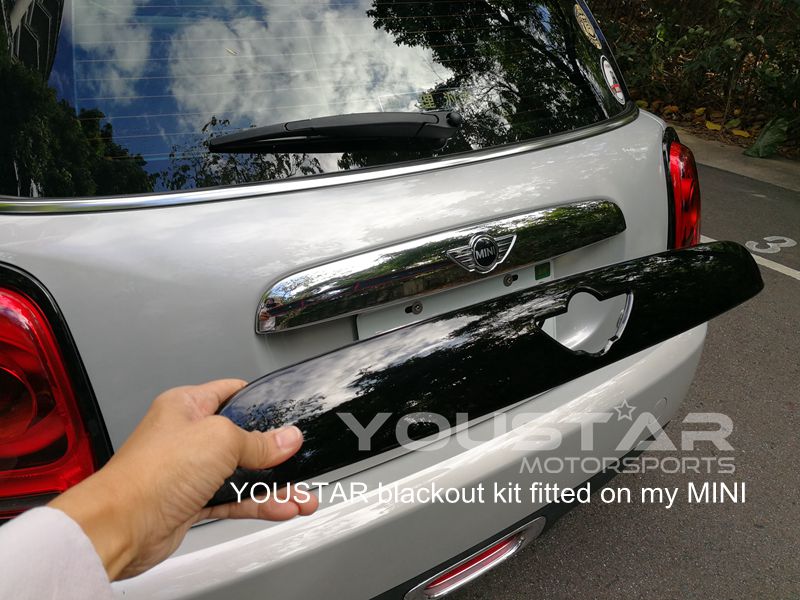 US STOCK Gloss Black Trunk Lid Handle Trim for MINI F55 F56 F57