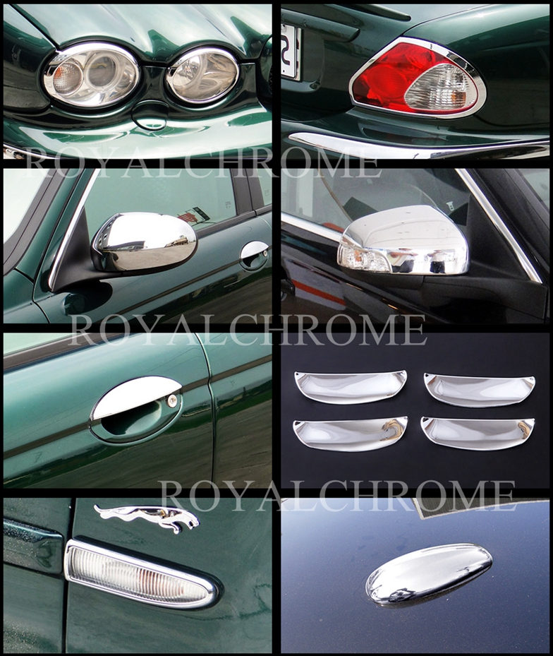 Us Stock X Type X4 Bright Chrome Door Handle Cup Bucket Covers For