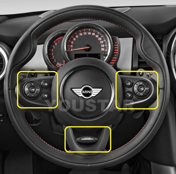 UK STOCK DE CARBONE EFFET VOLANT Enjoliveurs pour Mini Cooper JCW F55 F56 F57 F60