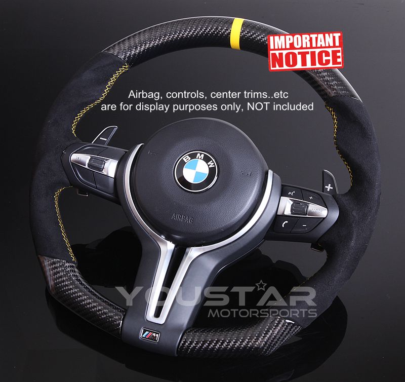 DTM Alcantara Yellow Edition CARBON Steering Wheel for BMW M2 M3 M4 X3 X4 X5 X6M | eBay